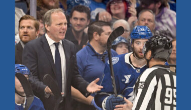 NHL investigating after Lightning forward Holmberg hurt arm crashing into unlatched penalty box door