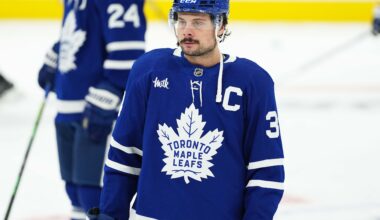 Toronto Maple Leafs center Auston Matthews (34) at Scotiabank Arena