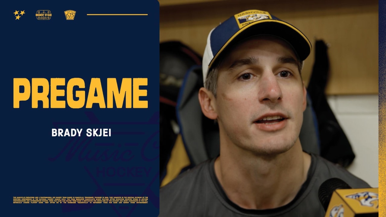 Pregame: Brady Skjei | Nashville Predators