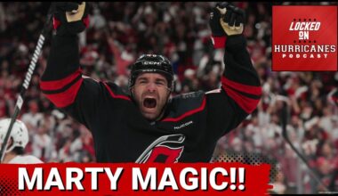 MARTY MAGIC! Jordan Martinook Gives the Carolina Hurricanes a 2-0 Series Lead After Double OT Heroics!