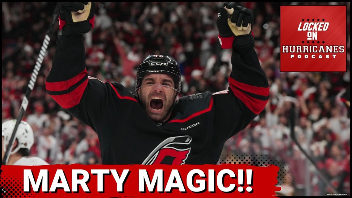 MARTY MAGIC! Jordan Martinook Gives the Carolina Hurricanes a 2-0 Series Lead After Double OT Heroics!
