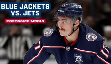 Blue Jackets vs. Jets | Postgame Media