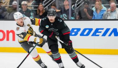 Golden Knights blow two-goal lead, earn one point in 4-3 shootout loss to Kraken