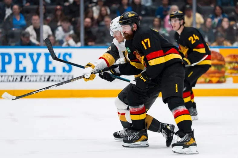 NHL: Vegas Golden Knights at Vancouver Canucks