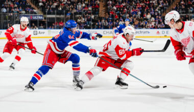Red Wings unable to gain in East wild-card race with loss to Rangers