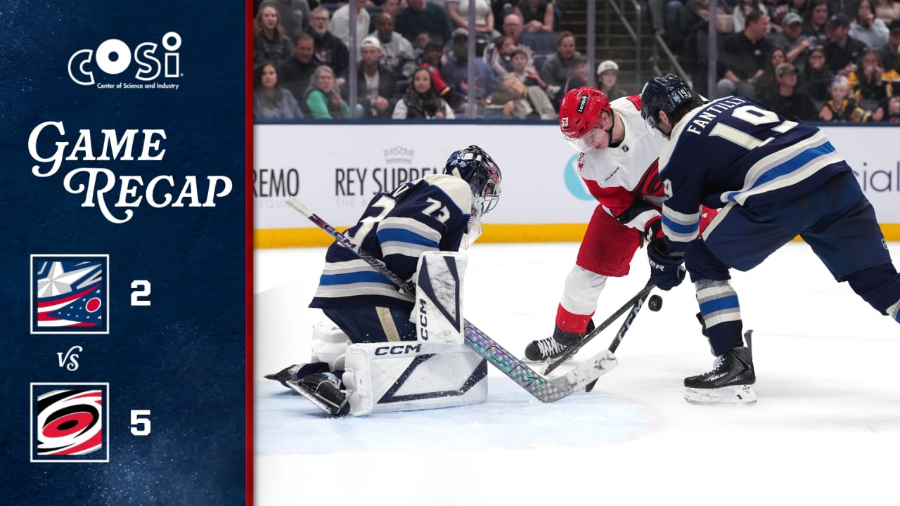 Blue Jackets battle back, but Carolina pulls away late