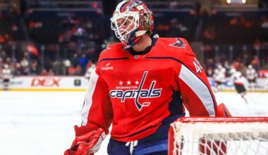 Capitals to stick with same lineup against Devils, Logan Thompson to play in 200th career game