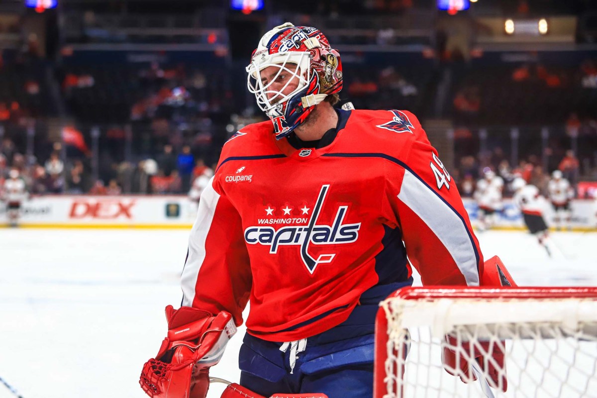 Capitals to stick with same lineup against Devils, Logan Thompson to play in 200th career game
