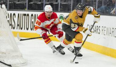 Golden Knights score four unanswered goals to beat Flames