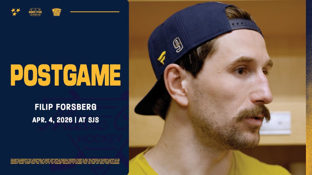 Postgame: Filip Forsberg | Nashville Predators