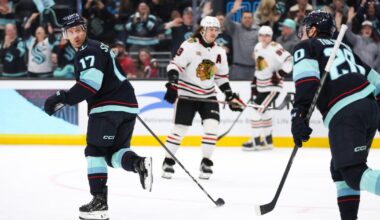 Boisvert scores first NHL goal as Blackhawks beat Kraken