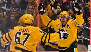 Rakell scores twice, Crosby has a goal and two assists as the Penguins beat the Panthers 5-2