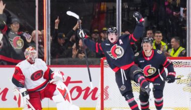 Hurricanes drop back-to-back to desperate Senators 6-3.