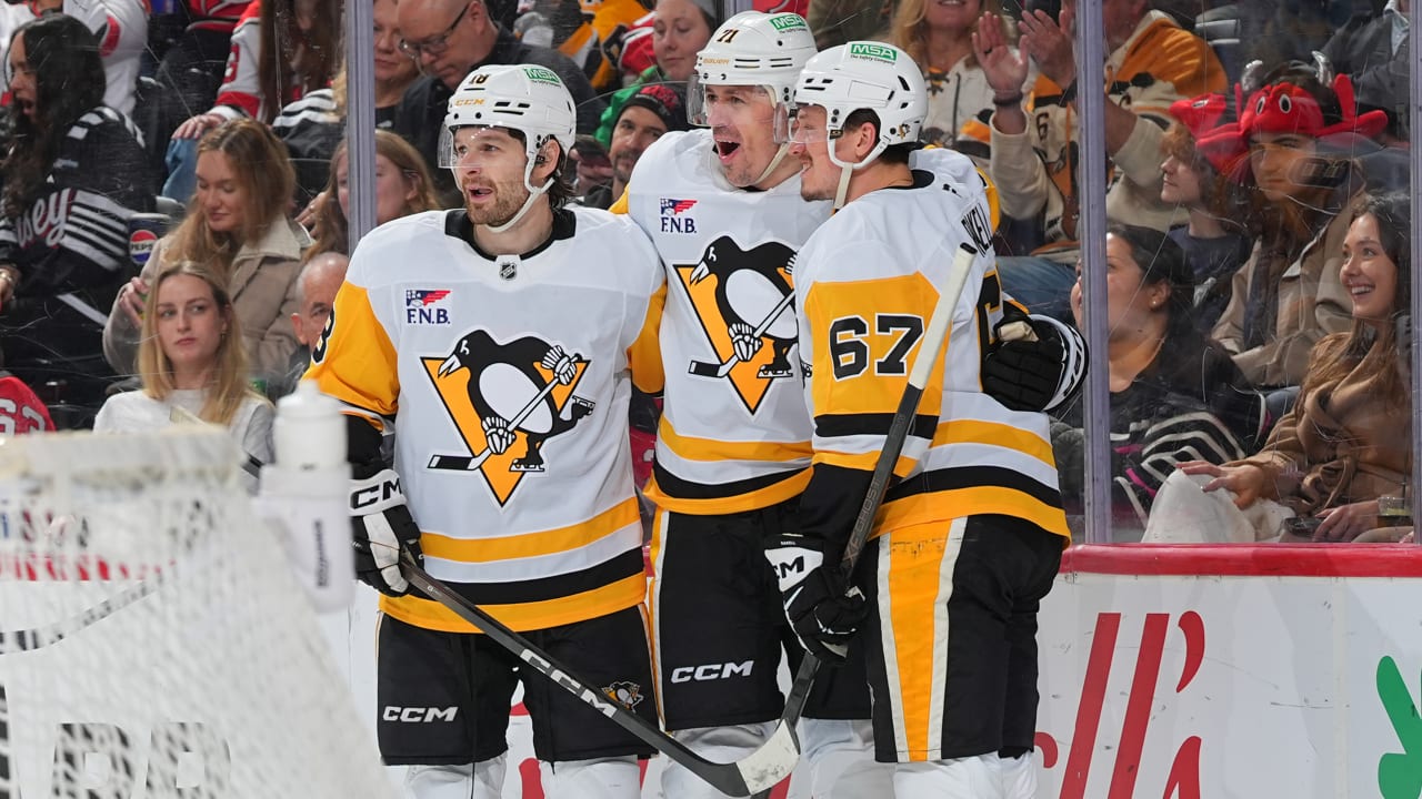 Chinakhov has 3 points, Penguins clinch playoff berth with win against Devils