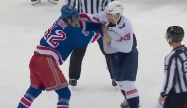 Hendrix Lapierre drops gloves with Noah Laba in first career fight at any level