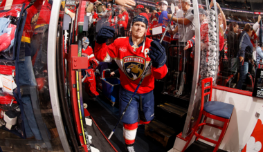 With baby on the way, Tkachuk returns to Florida