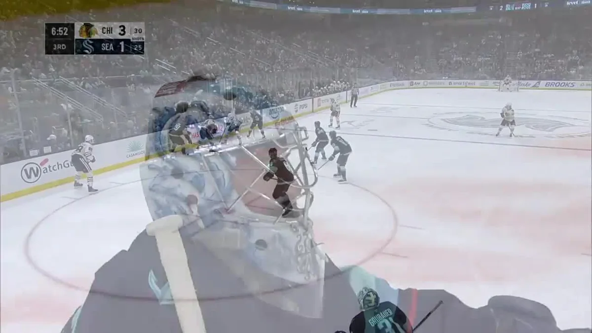 Sacha Boisvert with a Goal vs. Seattle Kraken