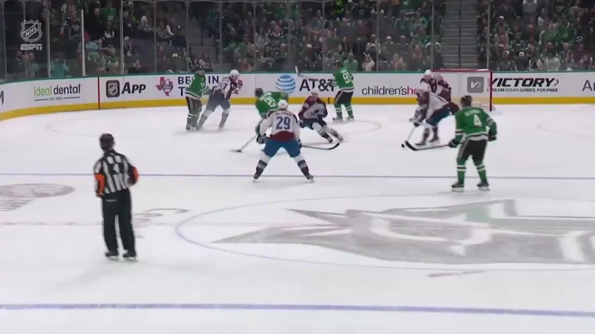 Nathan MacKinnon with a Goal vs. Dallas Stars