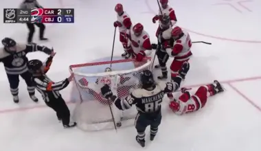 Kirill Marchenko with a Goal vs. Carolina Hurricanes