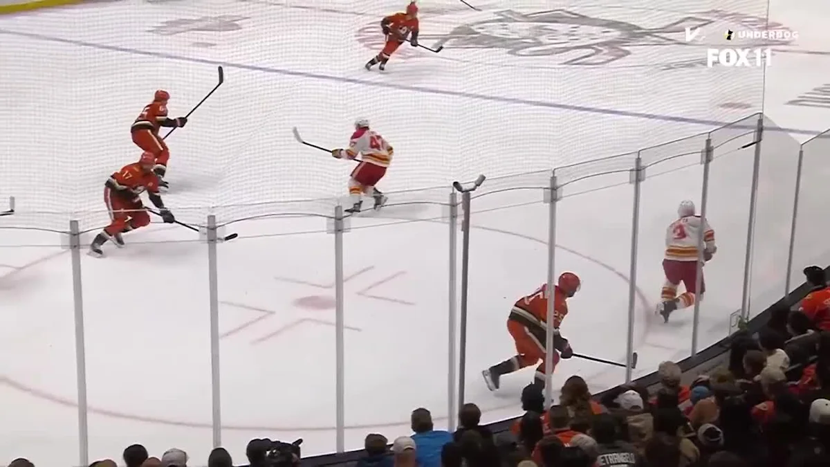 Morgan Frost with a Goal vs. Anaheim Ducks