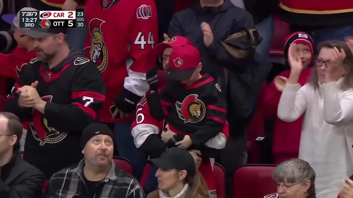 Brady Tkachuk with a Goal vs. Carolina Hurricanes