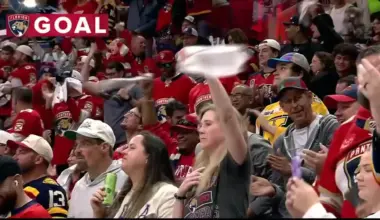 Sam Bennett with a Goal vs. Boston Bruins