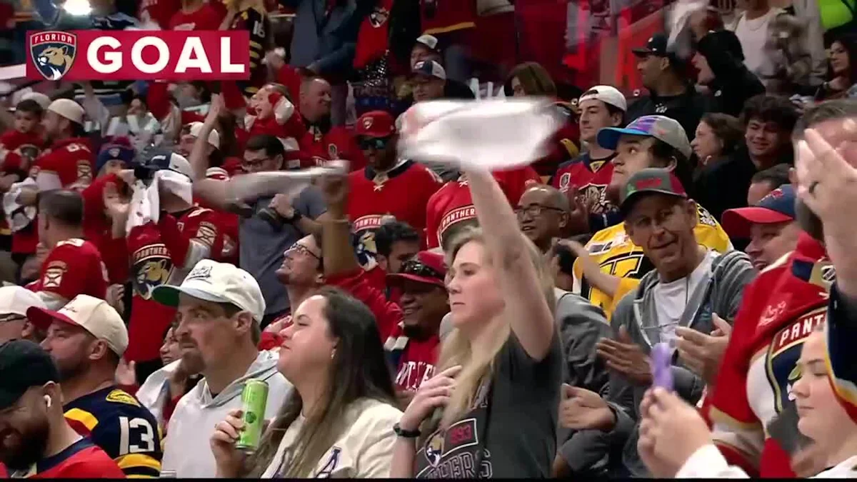 Sam Bennett with a Goal vs. Boston Bruins