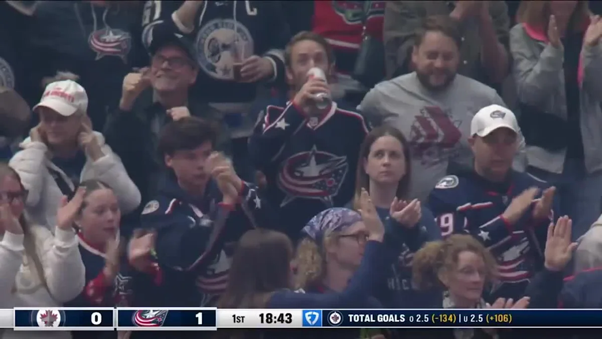 Ivan Provorov with a Goal vs. Winnipeg Jets