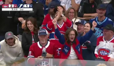 Cole Caufield with a Goal vs. Tampa Bay Lightning