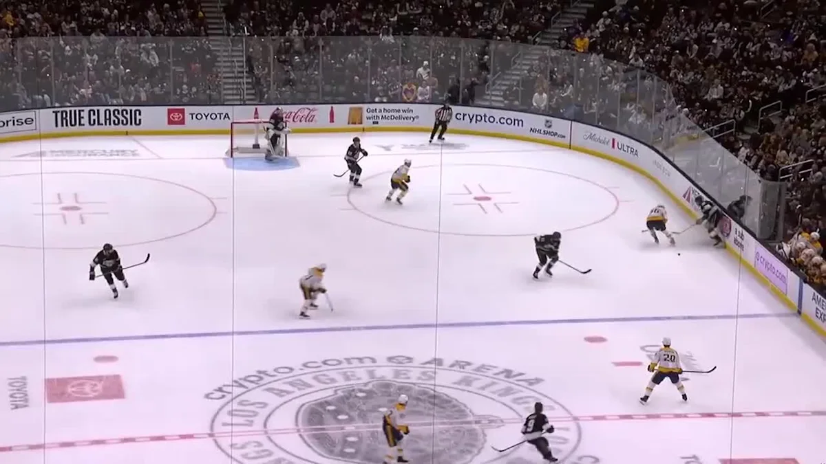 Adrian Kempe with a Goal vs. Nashville Predators