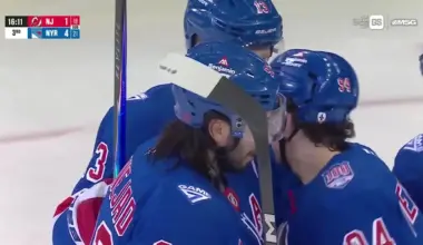 Mika Zibanejad with a Goal vs. New Jersey Devils