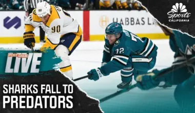 Sharks' spirited comeback comes up short amid late collapse in loss to Predators
