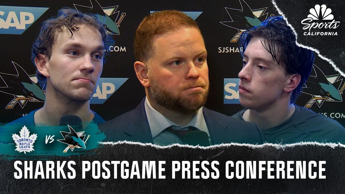 Sharks look to ‘keep pushing' after shutout loss at home to Sabres