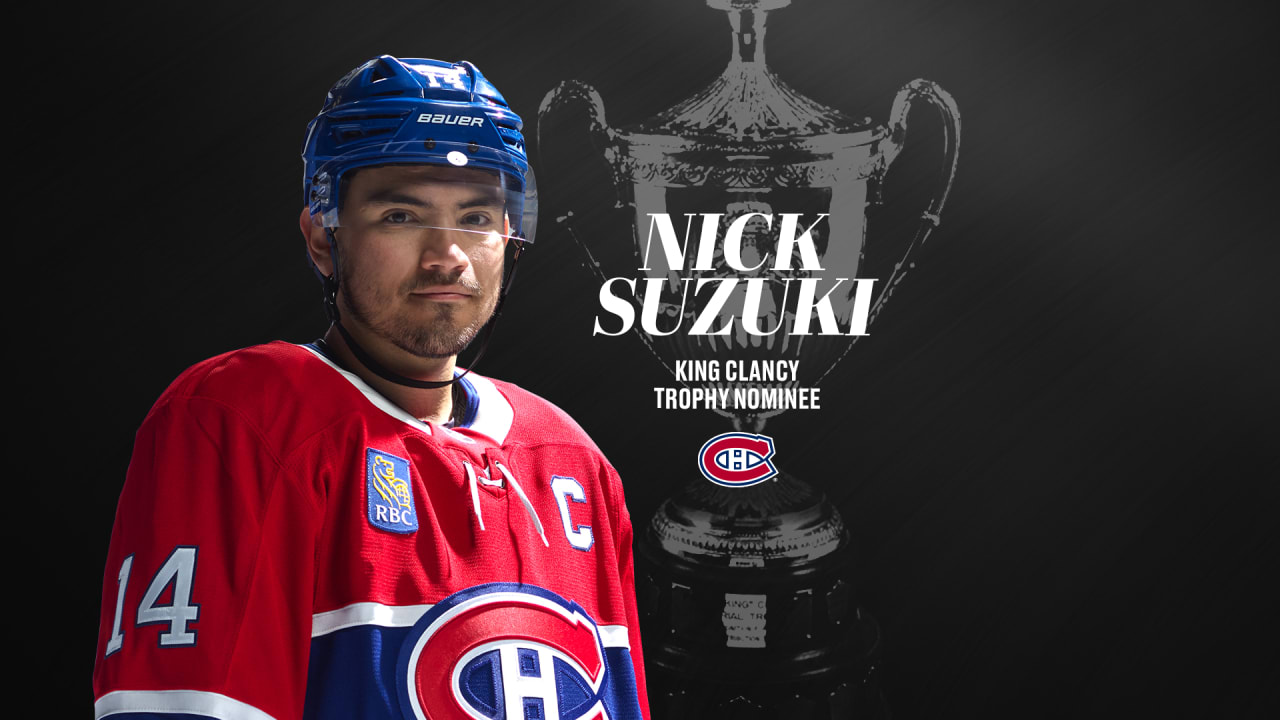 Nick Suzuki nominated for 2025-26 King Clancy Trophy