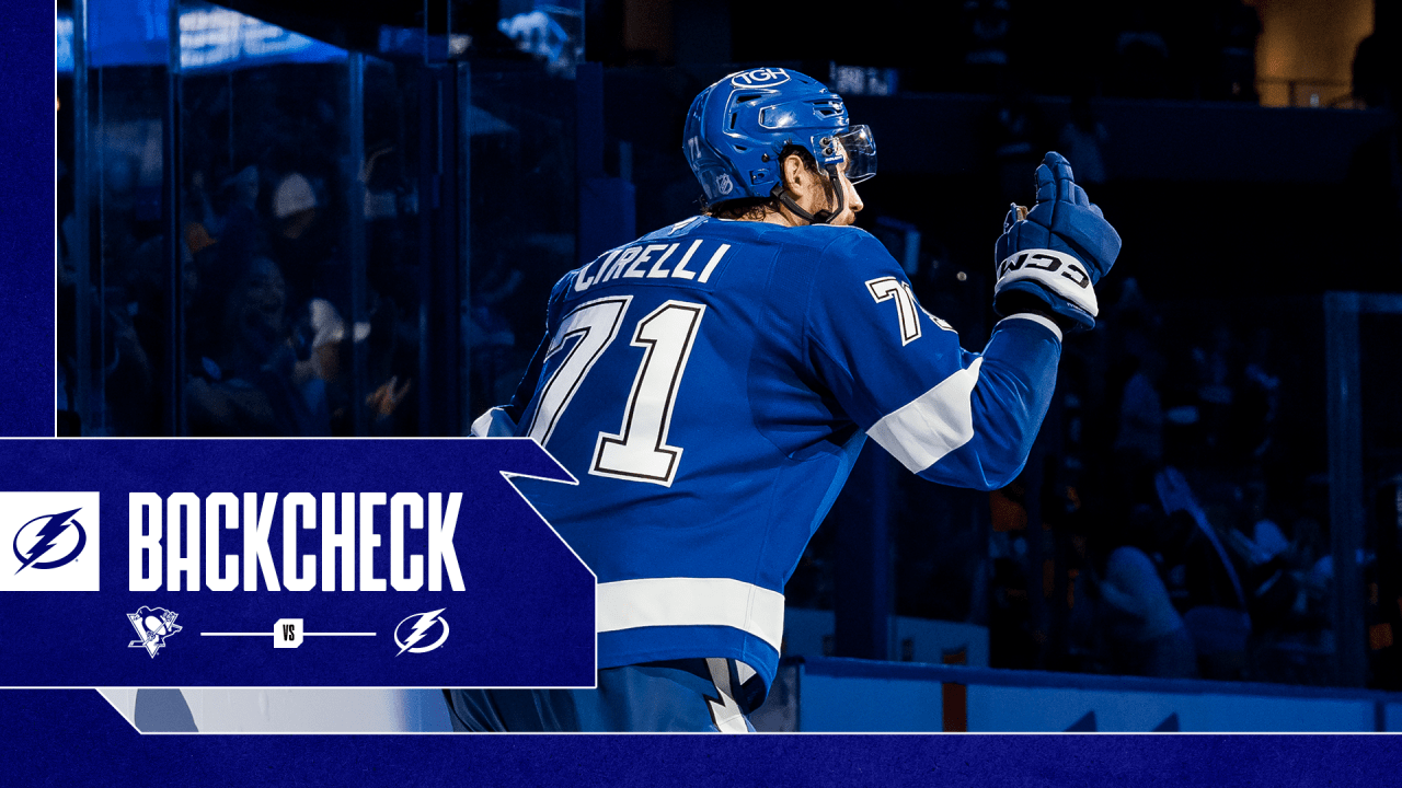 The Backcheck: Cirelli hat-trick gives Lightning victory over Pittsburgh