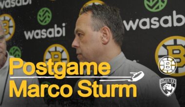 Press Room: Marco Sturm | Boston Bruins
