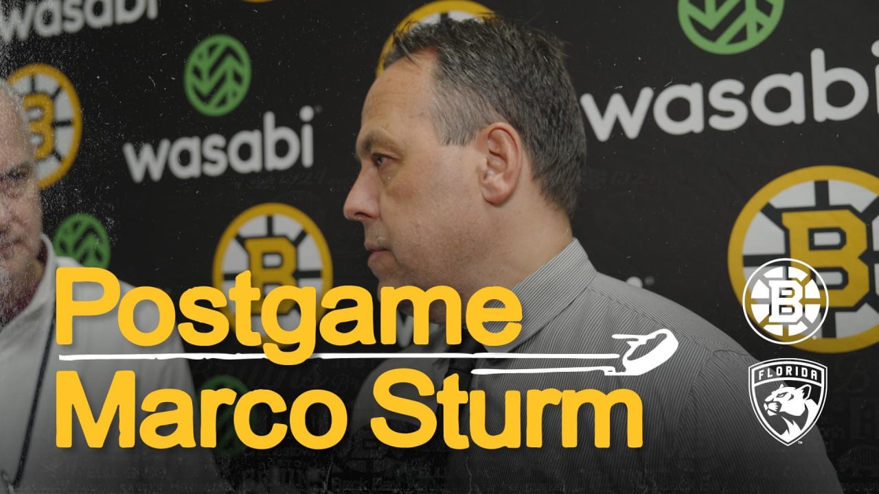 Press Room: Marco Sturm | Boston Bruins
