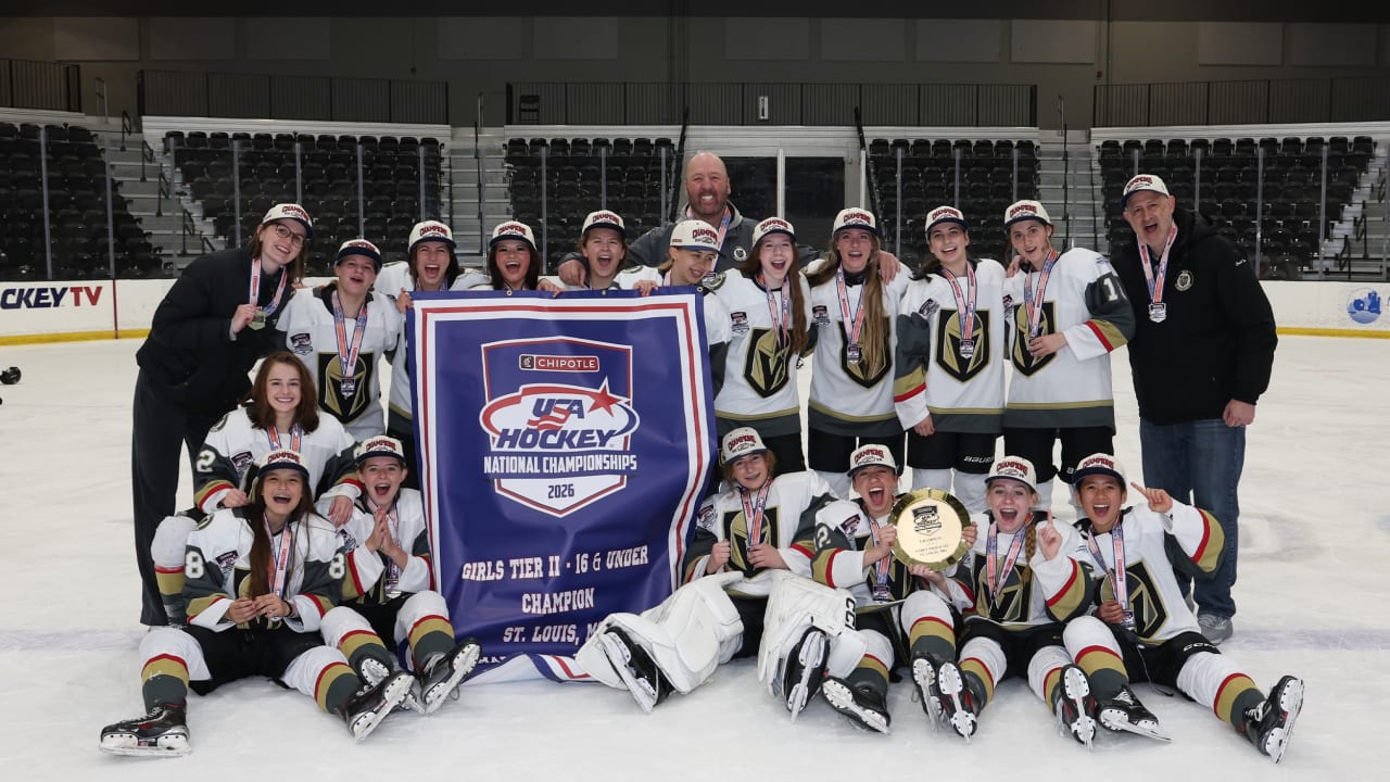 Built to Win: Vegas Jr. Golden Knights Girls Capture Second National Title