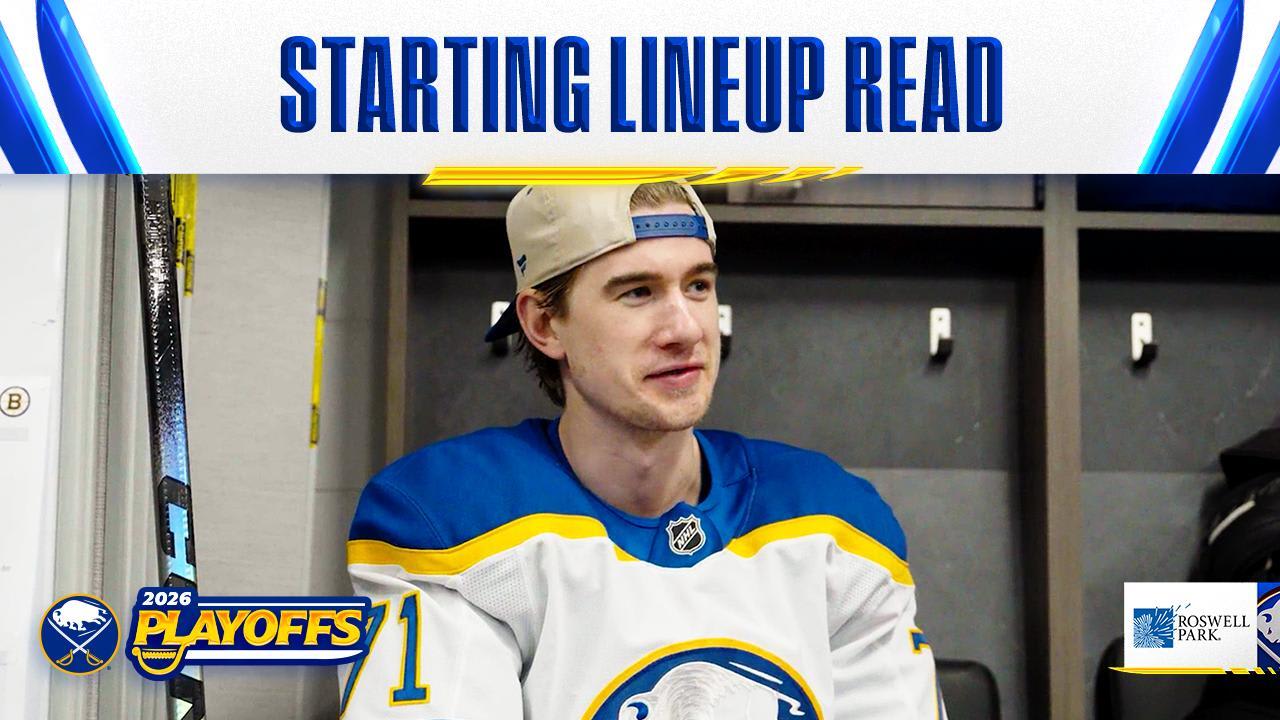 Starting Lineup Read | Buffalo Sabres
