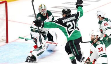 Stars even series by beating Wild 4-2 in Game 2