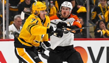 Penguins out of their element in physical Game 1 loss to Flyers