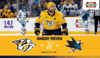 GAME DAY: Sharks vs. Preds, April 13