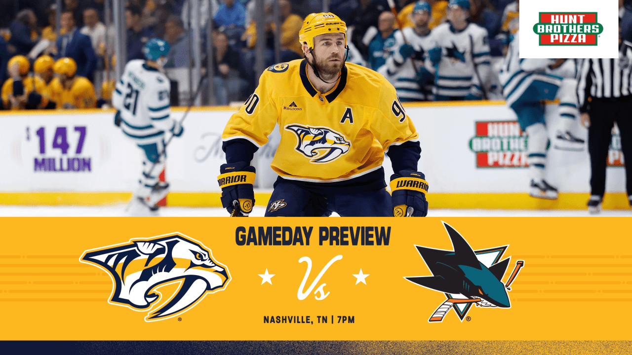 GAME DAY: Sharks vs. Preds, April 13