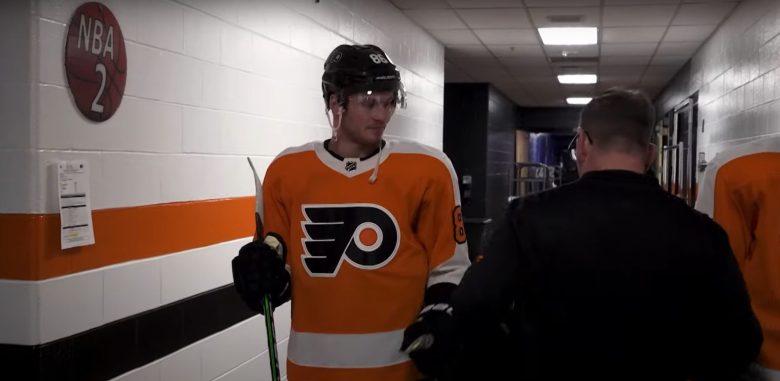 Joel Farabee mic'd up March 9, 2022.