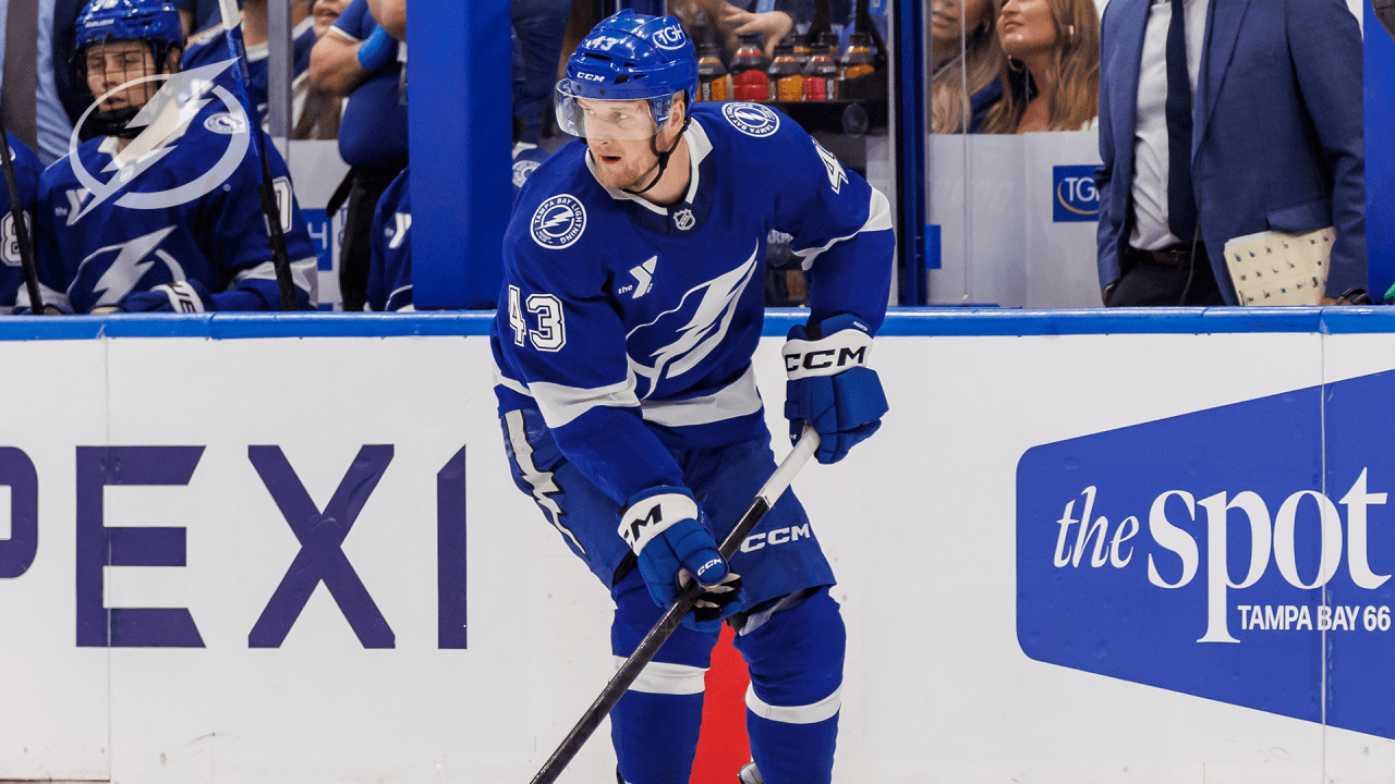 Raddysh named Lightning nominee for Bill Masterton Memorial Trophy