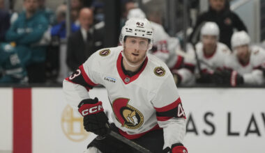 Senators' Tyler Kleven ruled out vs. Sabres with upper-body injury