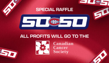 Canadiens to support Canadian Cancer Society with special raffle