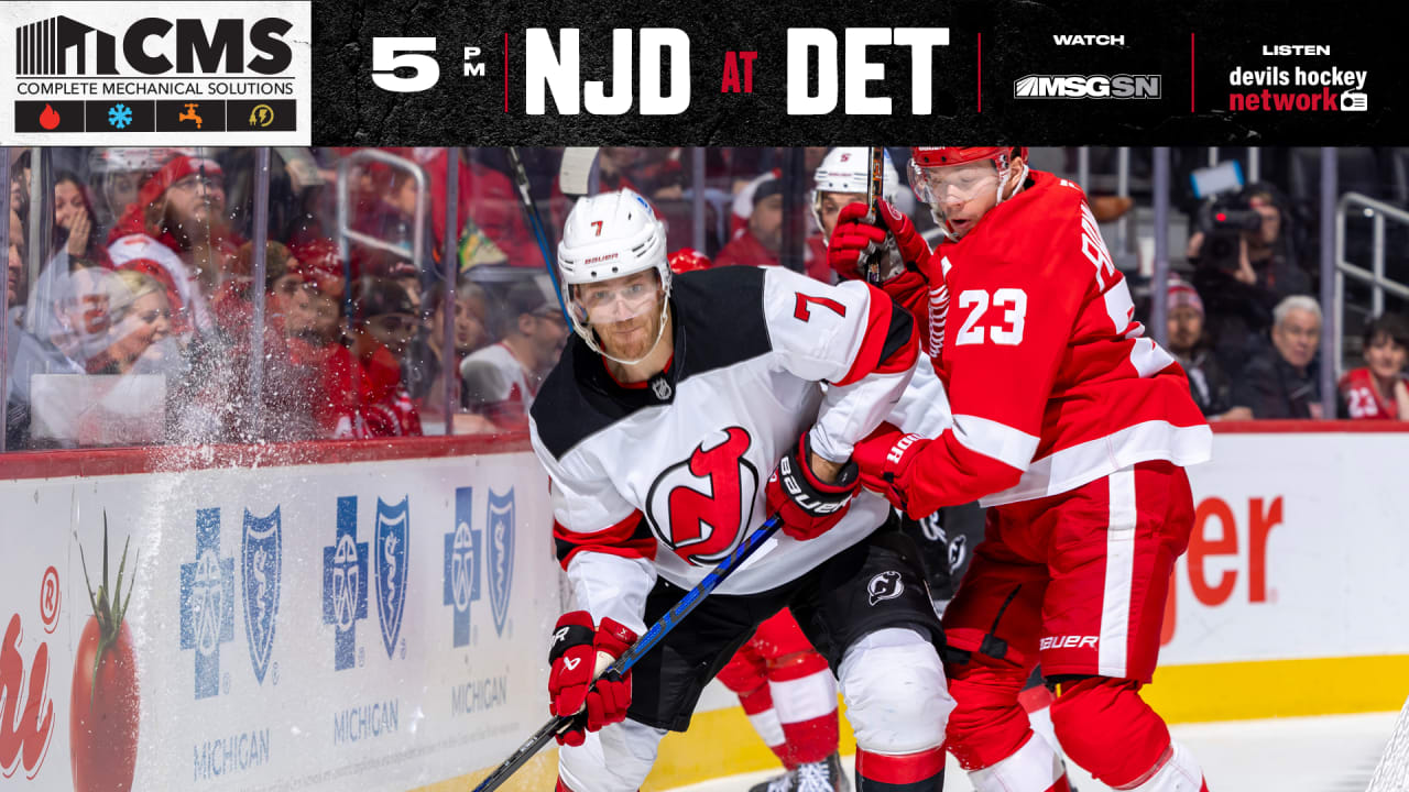 Devils Travel to Detroit | PREVIEW