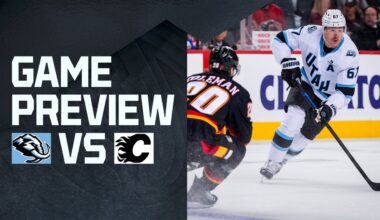 Utah Faces Calgary in Final Road Game of Season