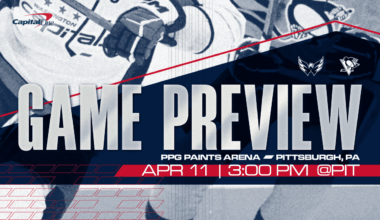 Caps, Pens Open Weekend Set in Pittsburgh